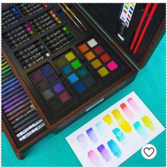 ART 101 BUDDING ARTIST - NWT 138-piece art set in wooden box. Unopened! - Picture 10 of 15